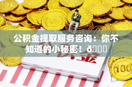 砀山公积金提取服务咨询：你不知道的小秘密！😎